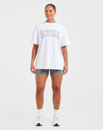 Varsity 2.0 Oversized T Shirt - Blanc