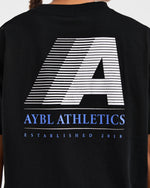 Retro Athletics Oversized T Shirt - Noir