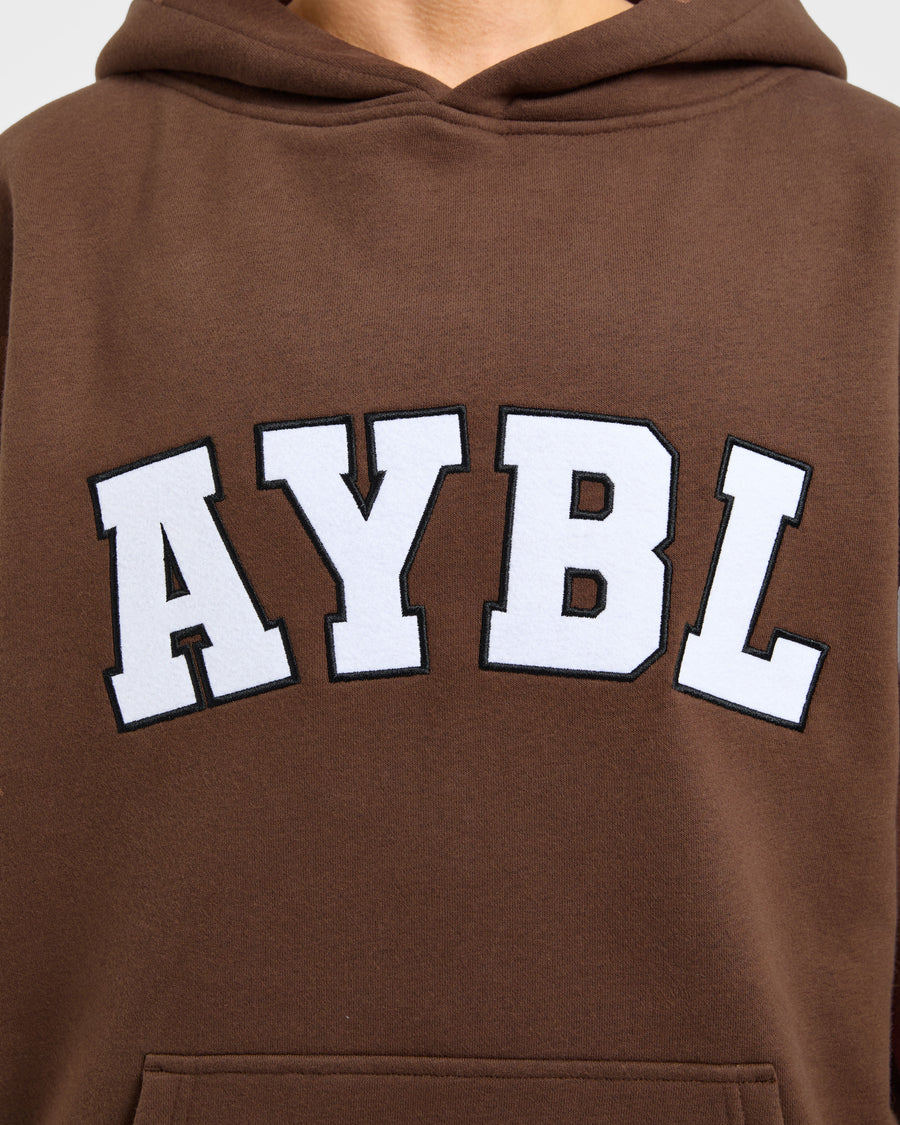 Varsity 2.0 Oversized Hoodie - Marron