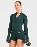 Balance V3 Seamless Zip Jacket - Dark Vert