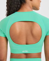 Adapt Seamless Crop Top - Spring Mint