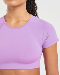 Adapt Seamless Crop Top - Spring Lilac