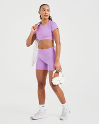 Adapt Seamless Crop Top - Spring Lilac
