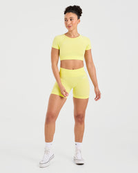 Adapt Seamless Crop Top - Spring Jaune
