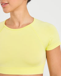 Adapt Seamless Crop Top - Spring Jaune