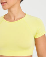 Adapt Seamless Crop Top - Spring Jaune