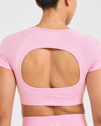 Adapt Seamless Crop Top - Spring Rose