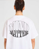 Mind Over Matter Oversized T Shirt - Blanc