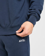 Essential Oversized Sweater - Navy