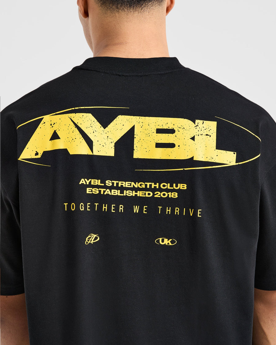 Orbit Oversized T Shirt - Noir/Jaune