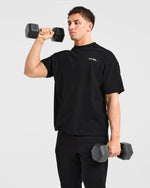 Blur Oversized T Shirt - Noir