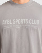 Sports Club Dot Oversized T Shirt - Cloud Gris