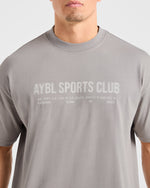 Sports Club Dot Oversized T Shirt - Cloud Gris