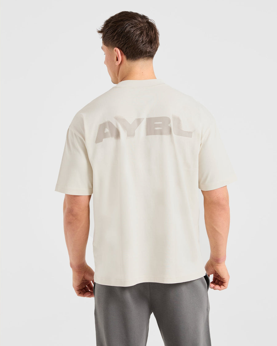 Blur Oversized T Shirt - Off Blanc