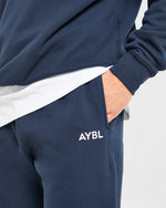 Essential Oversized Joggers - Navy