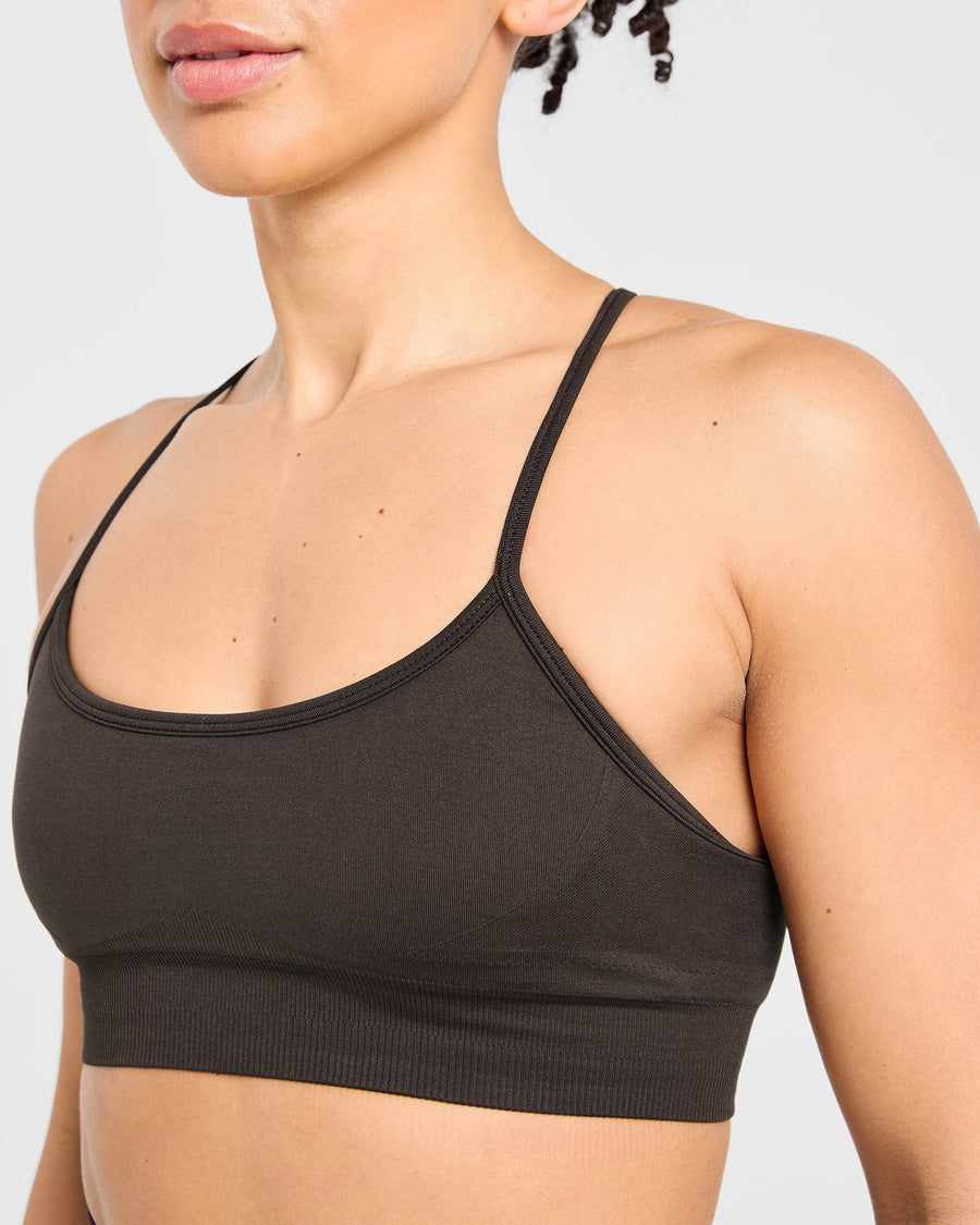 Empower Seamless Sports Bra - Cocoa Marron