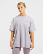 Mind Over Matter Oversized T Shirt - Violet