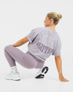 Mind Over Matter Oversized T Shirt - Violet