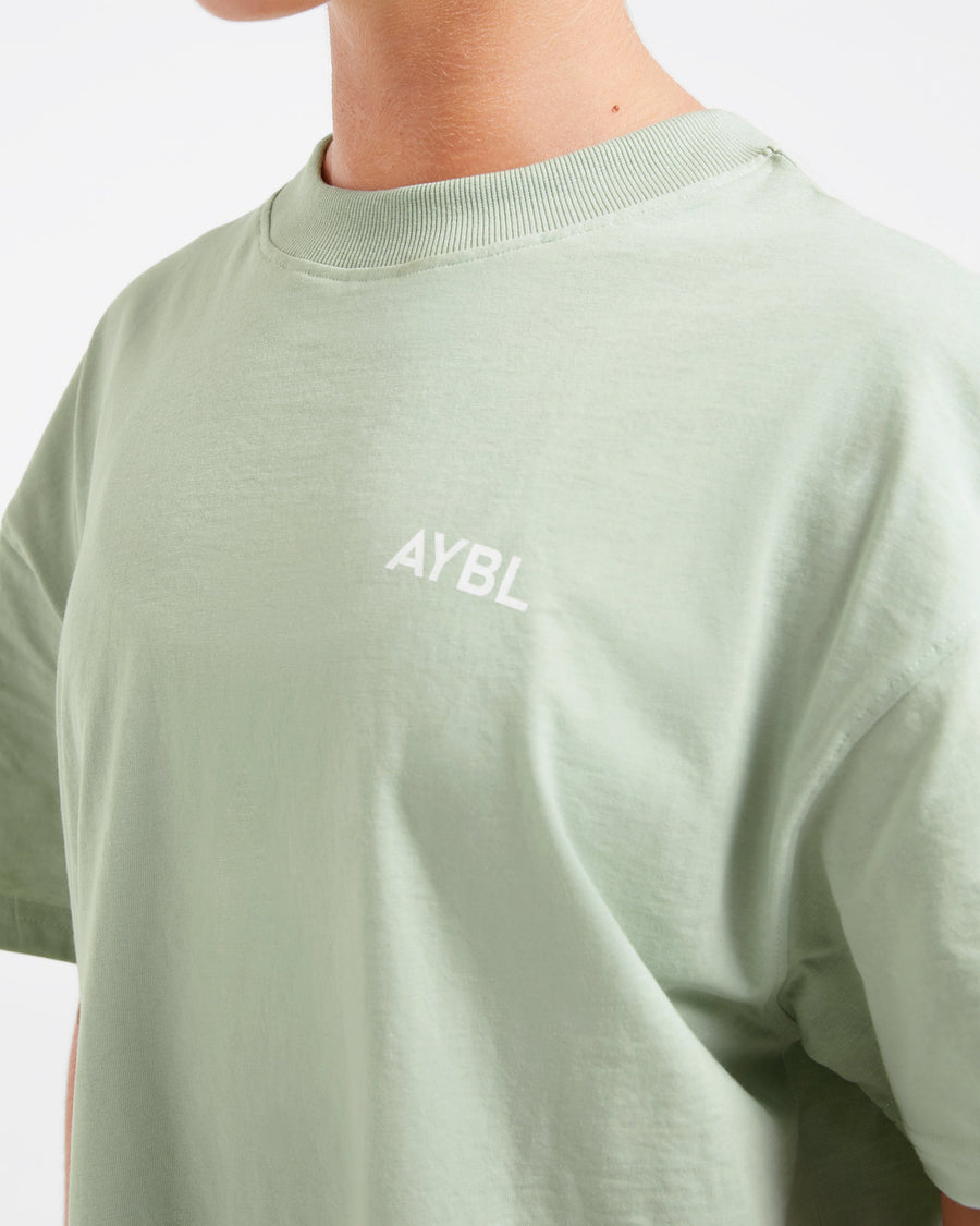Lift Graphic Oversized T Shirt - Light Sage
