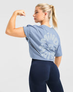 Mind Over Matter V2 Oversized T Shirt - Bleu