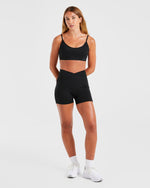 Sculpt Wrap Shorts - Noir
