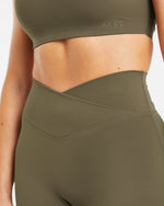 Sculpt Wrap Shorts - Deep Khaki