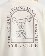 Body, Mind, You Oversized T Shirt - Beige/Brown