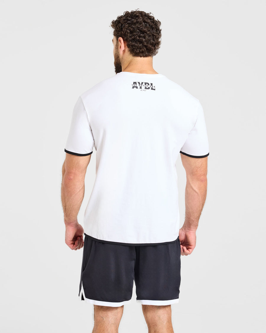 Wesley Vissers x Contrast T Shirt - Blanc