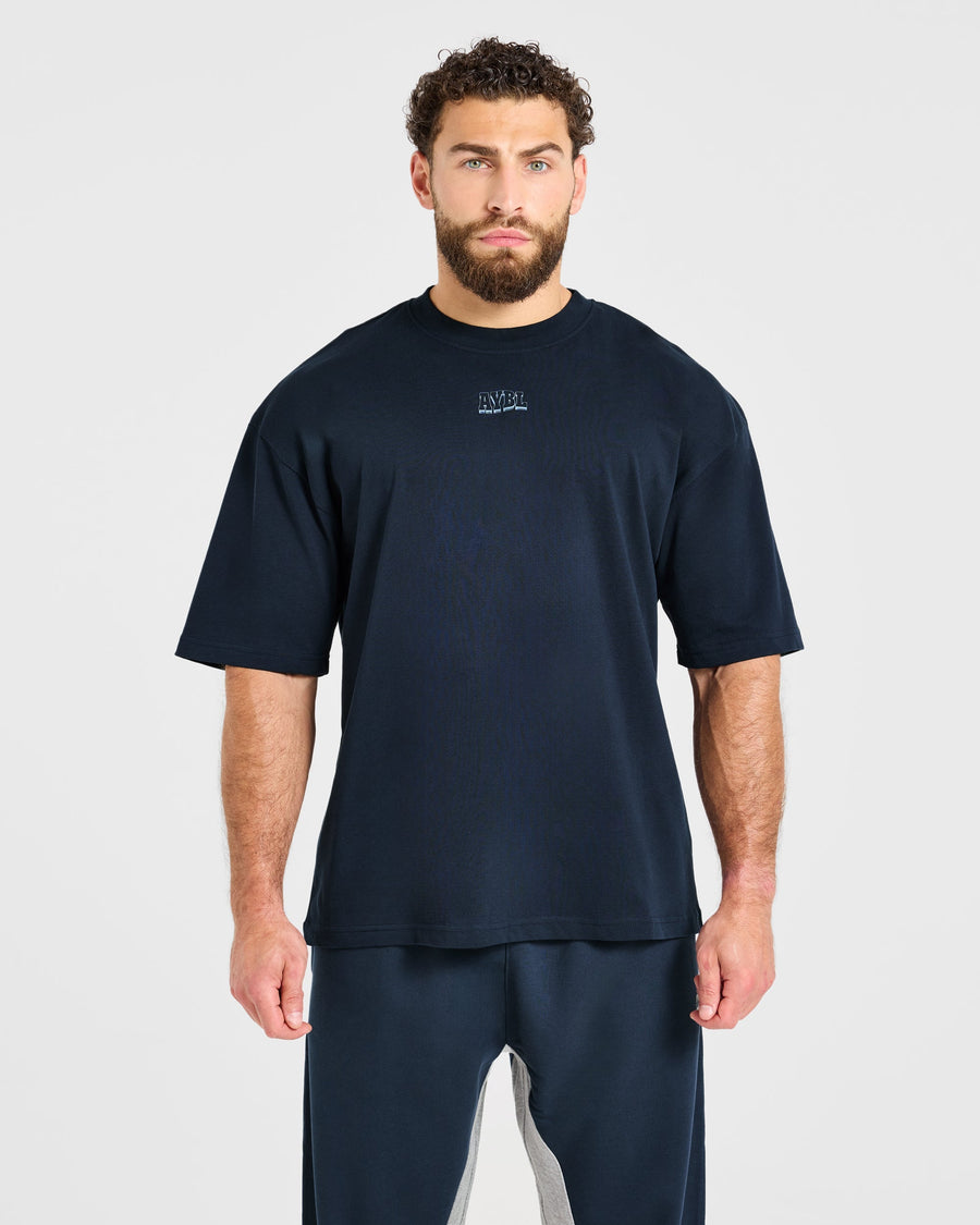 Wesley Vissers x AYBL Iron Works Oversized T Shirt - Navy
