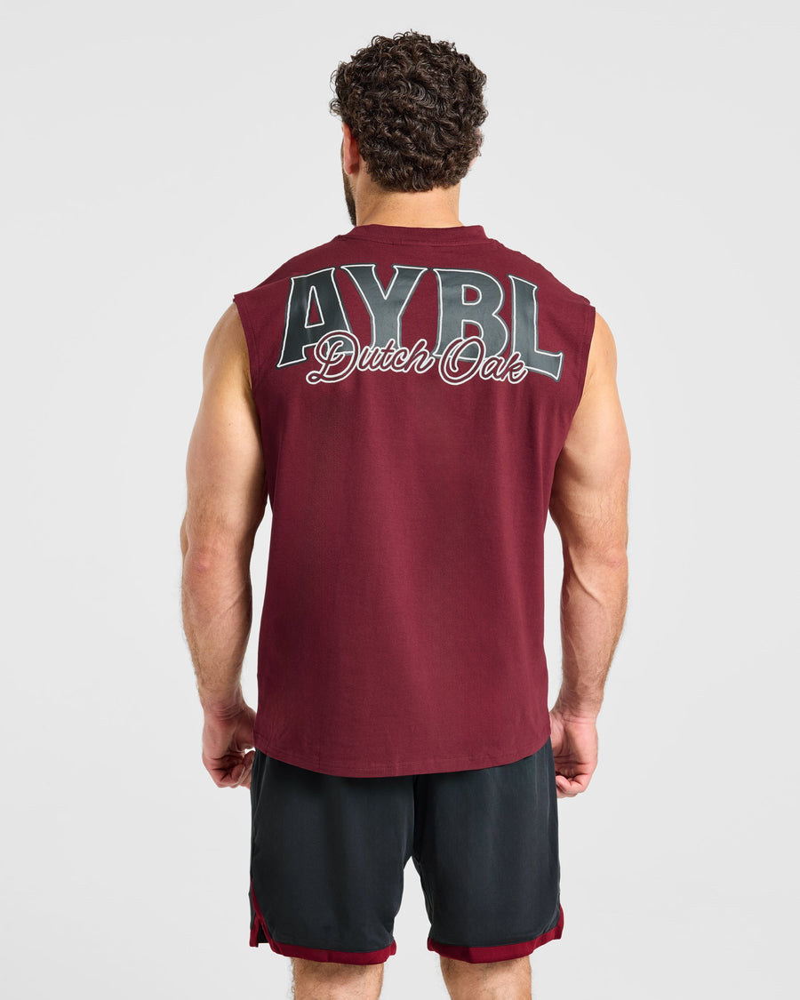 Wesley Vissers x AYBL Dutch Oak Oversized Tank - Port Rouge