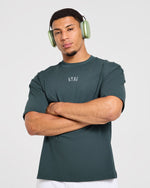 Venom In Every Rep Oversized T Shirt - Dark Teal