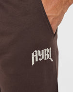 Heavy Lifting Gothic Oversized Joggers - Marron/Crème