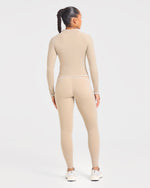 Form Zip Up Jacket - Mocha