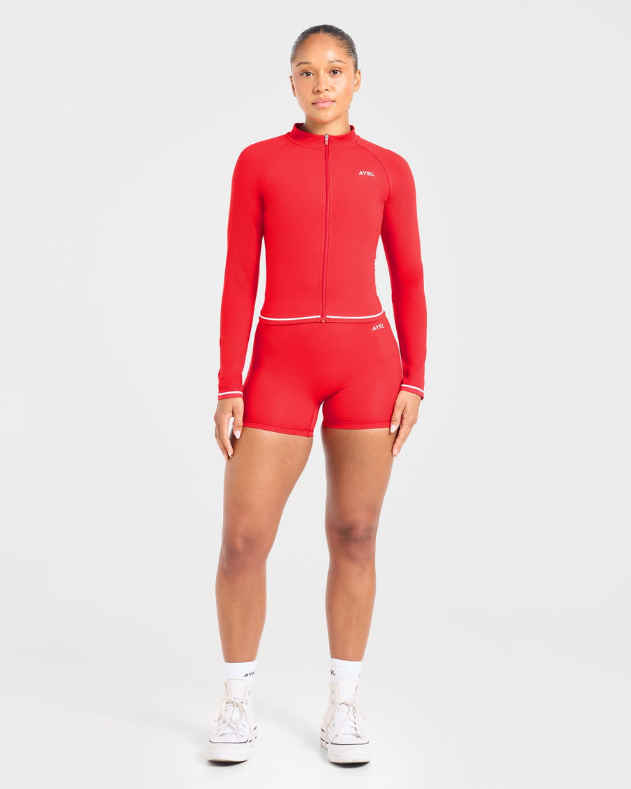 Form Zip Up Jacket - Rouge