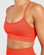 Empower Seamless Sports Bra - Hot Orange