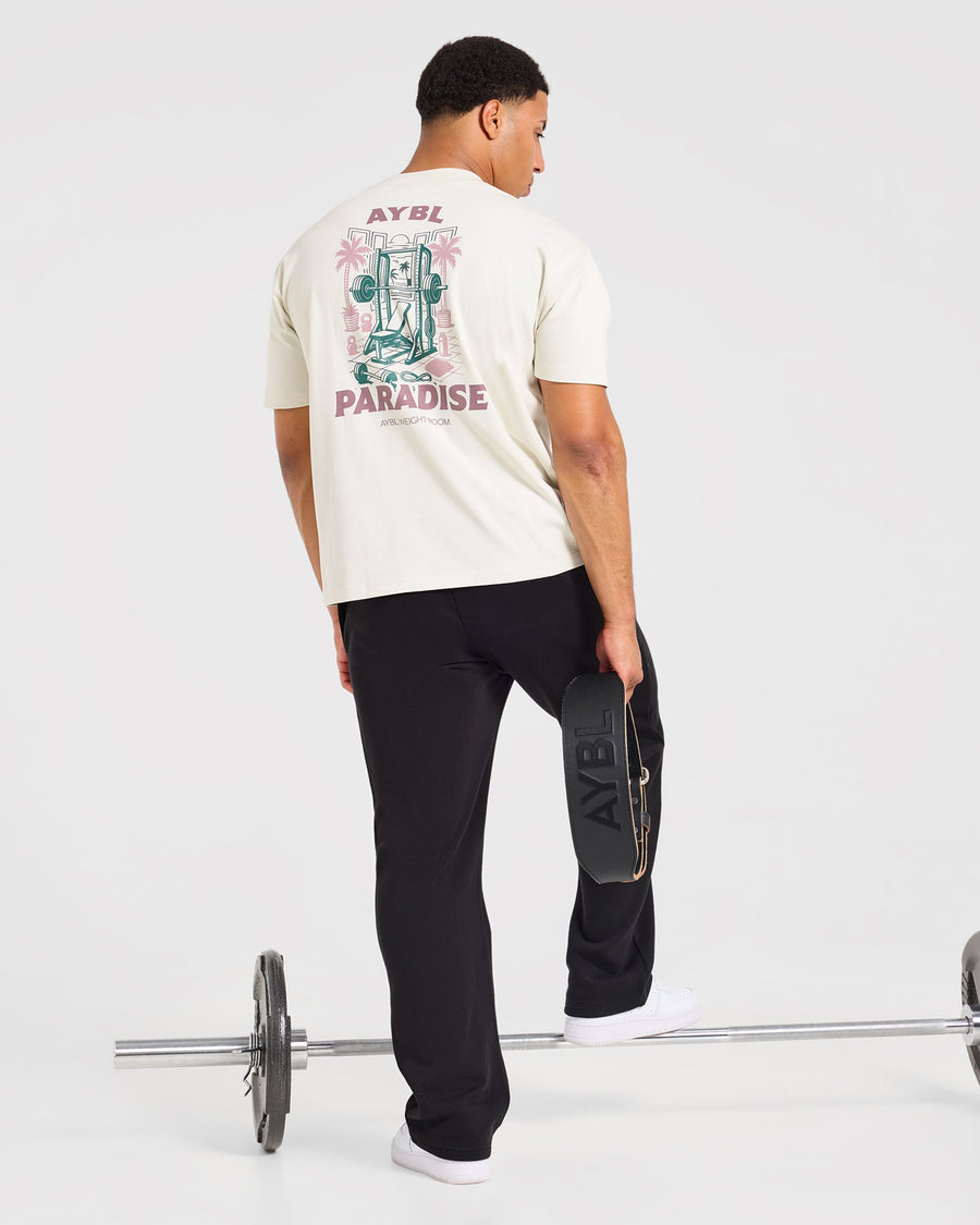 Iron Paradise Oversized T Shirt - Off Blanc