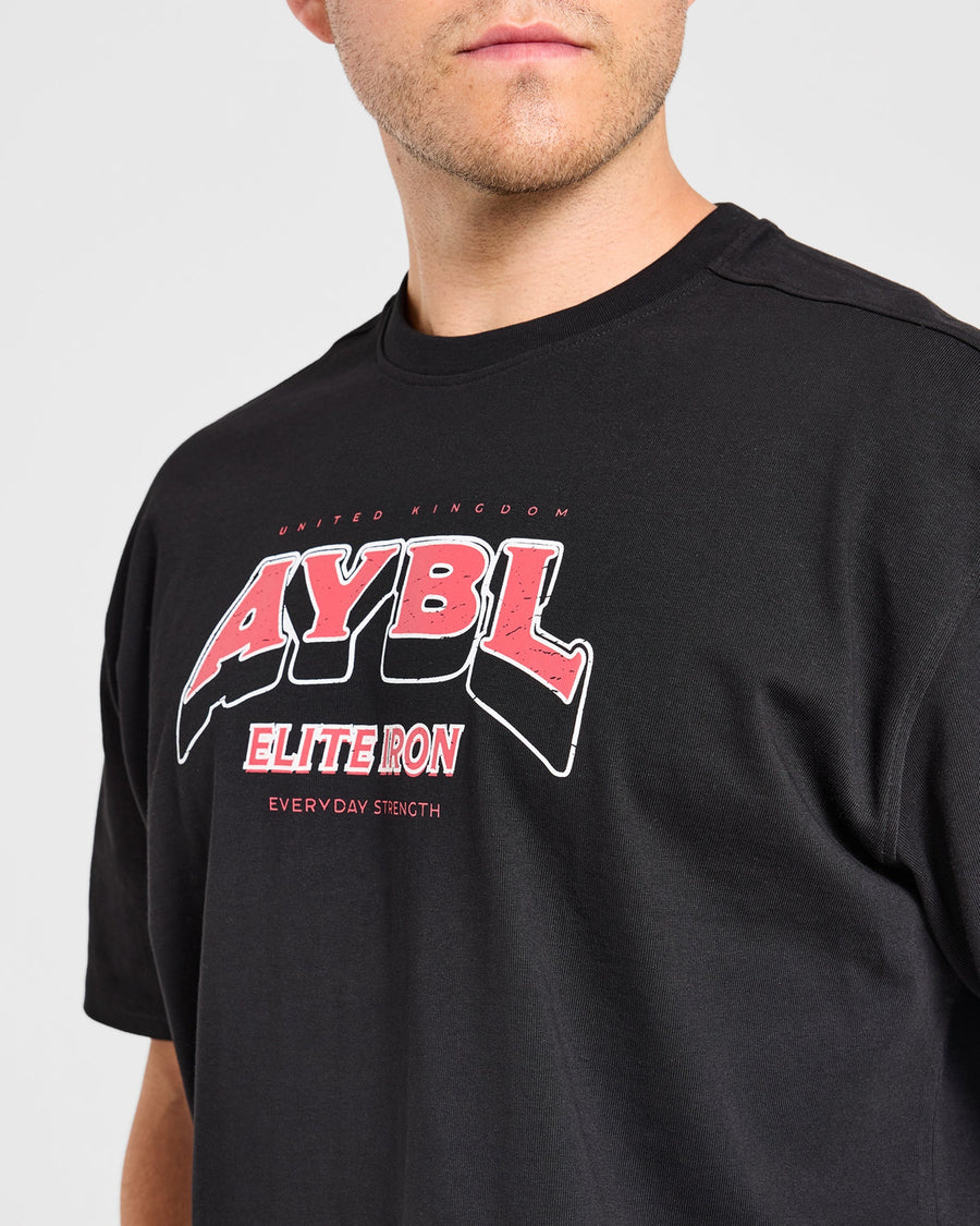 AYBL Elite Iron Oversized T Shirt - Noir