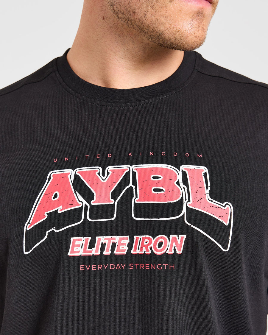 AYBL Elite Iron Oversized T Shirt - Noir