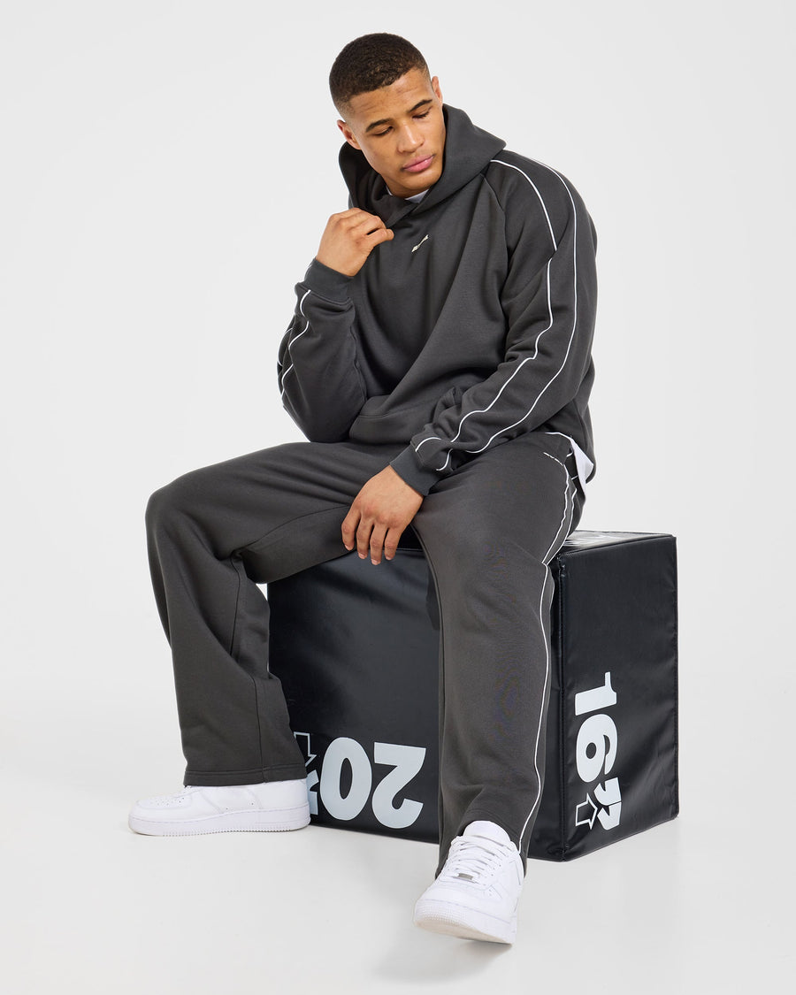 Restore Oversized Straight Leg Joggers - Charcoal