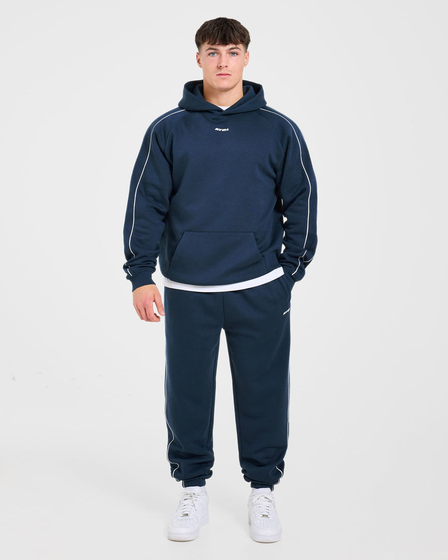 Restore Oversized Hoodie - Navy Blue