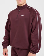 Restore Oversized 1/4 Zip Pullover - Dusty Plum