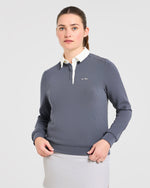 Signature Long Sleeve Polo - Steel Bleu