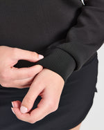 Signature Long Sleeve Polo - Noir