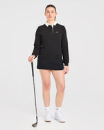 Signature Long Sleeve Polo - Noir