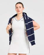 Signature V Neck Dress - Blanc