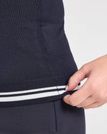 Classic Knitted V Neck Vest - Navy