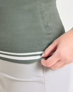 Classic Knitted High Neck Vest - Hillside Vert