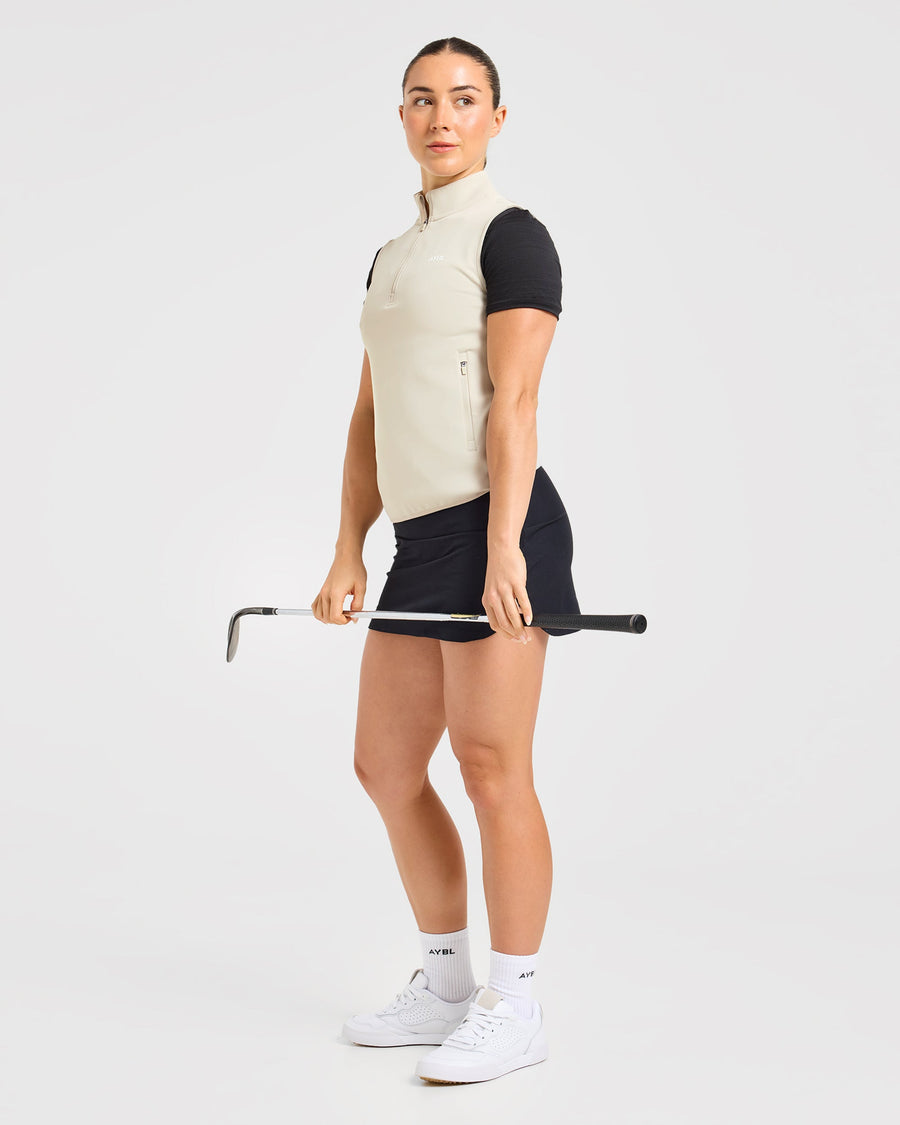 Classic 1/4 Zip Vest - Sand