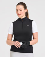 Classic 1/4 Zip Vest - Noir