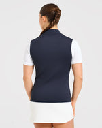 Classic 1/4 Zip Vest - Navy Bleu